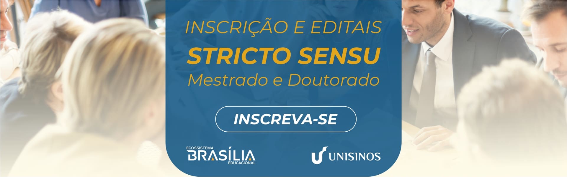 banner desktop unisinos - Centro Universitário BRASÍLIA de Goiás